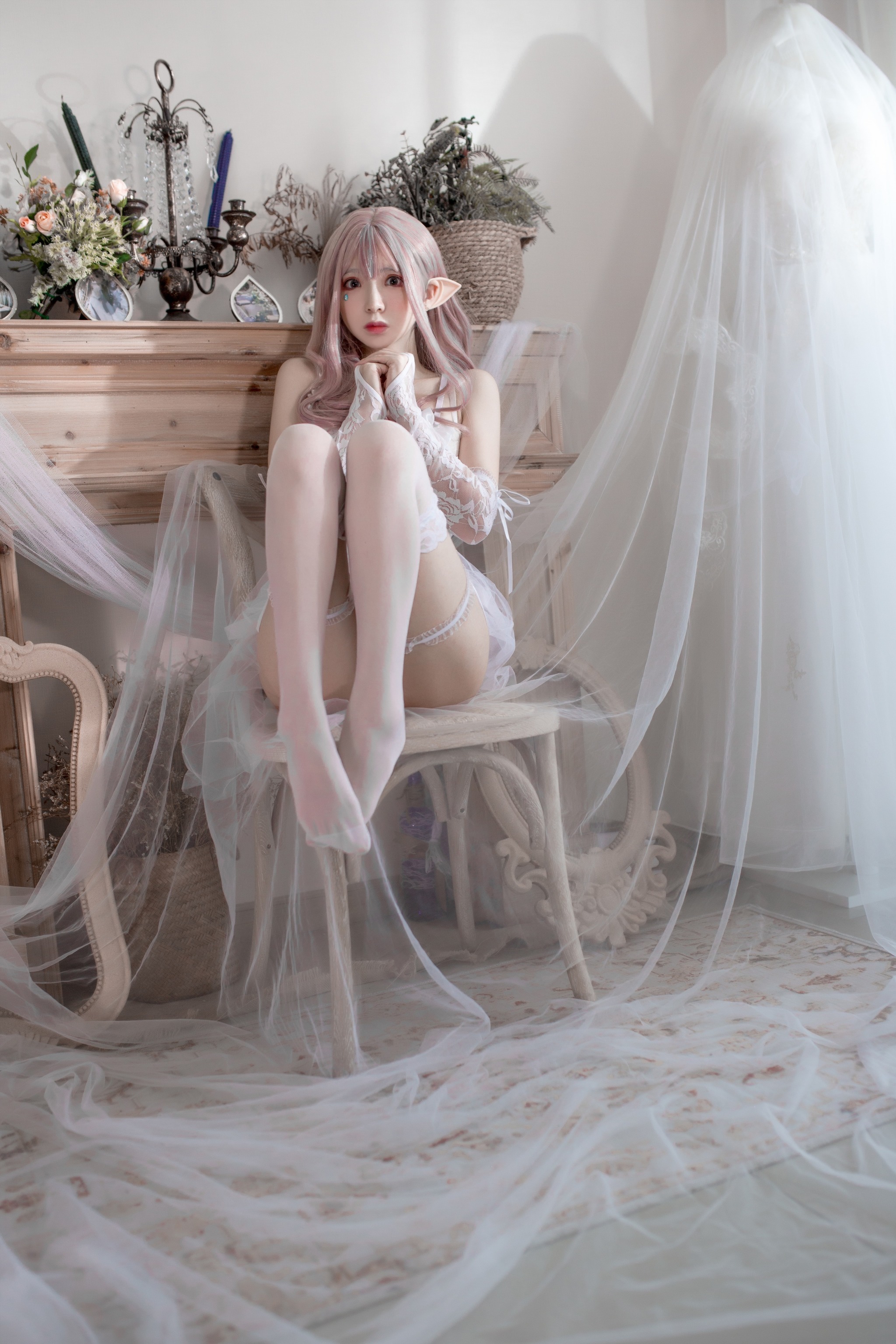 图片[1]-疯猫ss – NO.053 纯白精灵 [29P]-XikXak